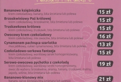 Mały Książe Naleśnikarnia menu cz. 1