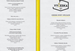 Vyčeska Restauracja menu cz. 1