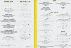 Vyčeska Restauracja menu cz. 2
