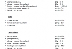 Dania wigilijne na wynos Ursynów Dalmacja 2016